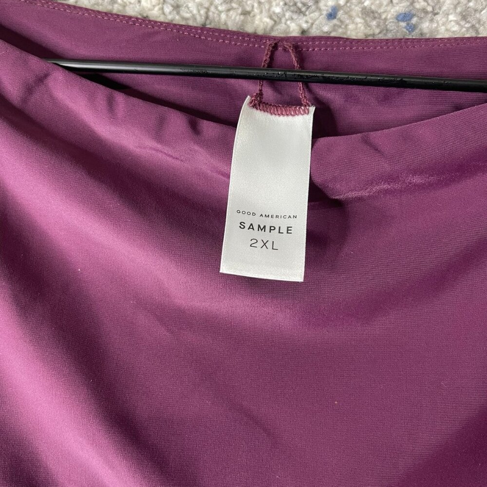 Good American Shirt Womens 2XL Purple Sleeveless Tank Top Sample Stretch - Picture 5 of 6
